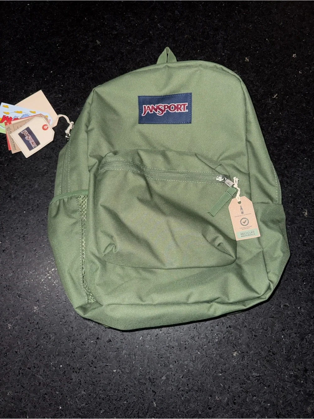 NEW JanSport 26L Cross Town Backpack Cargo Green NWT